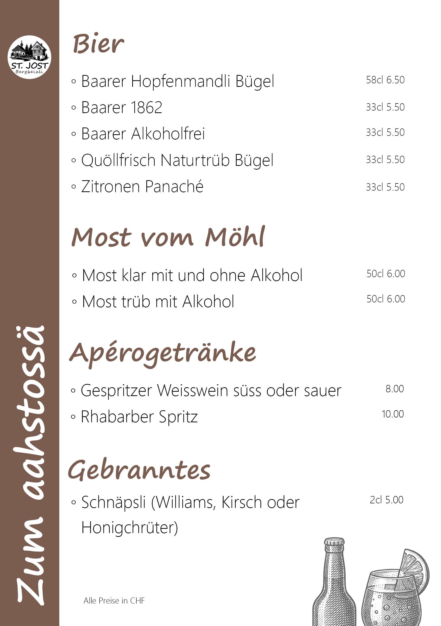 Getränke Aaschtossä